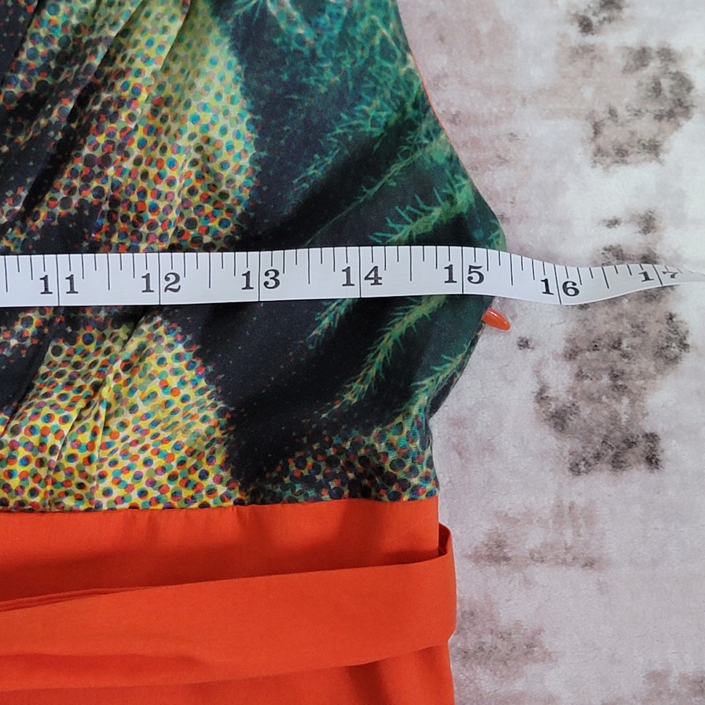 Anthropologie x Eva Franco "Oroya" Cactus Print Dress Size 2 Botanical Festival - Picture 8 of 8